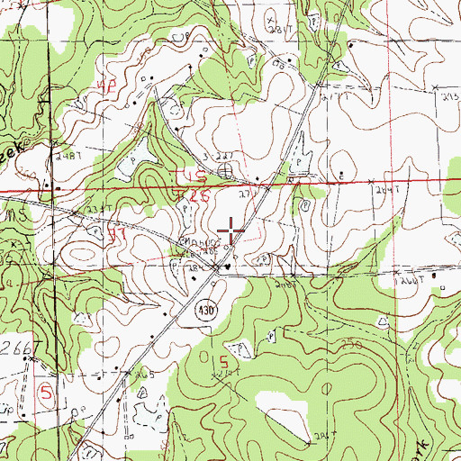 Topographic Map of Hurricane School (historical), LA