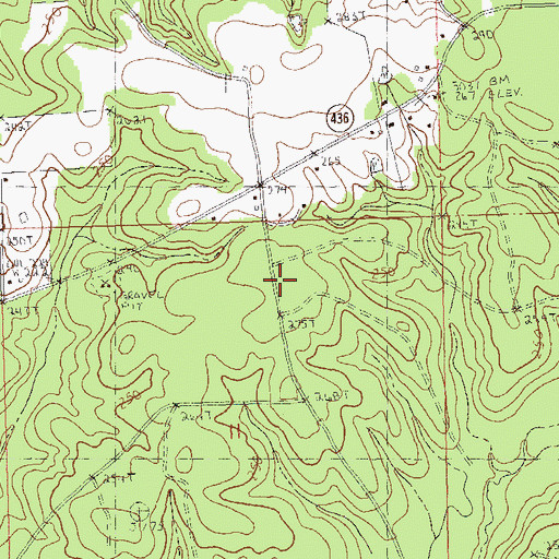 Topographic Map of Millers Creek School (historical), LA
