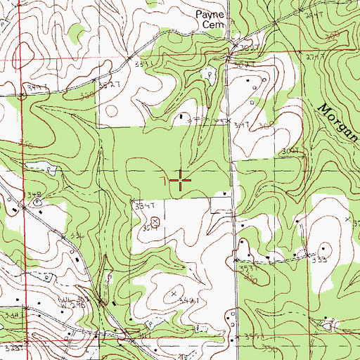 Topographic Map of Thomas School (historical), LA