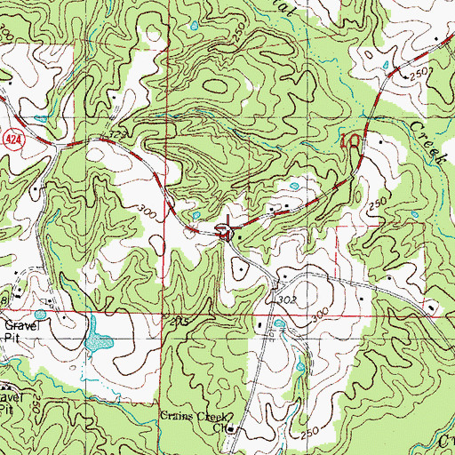 Topographic Map of Thomas Mill (historical), LA