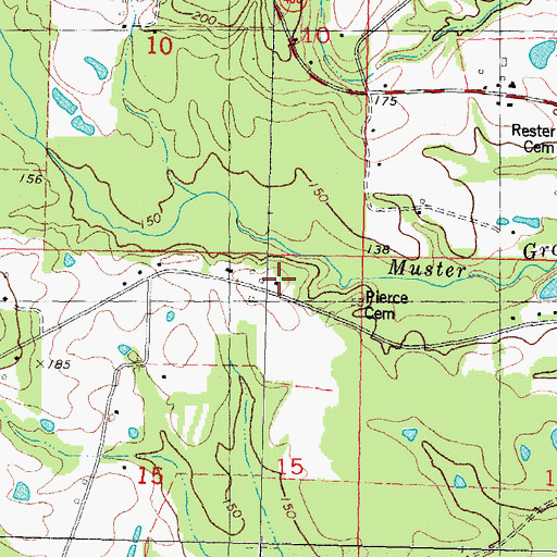 Topographic Map of Military Road School (historical), LA