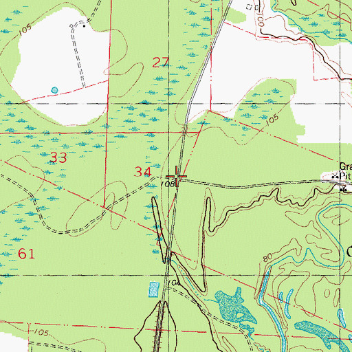 Topographic Map of Lampton Ranch (historical), LA