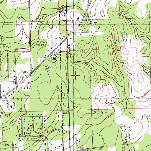 Topographic Map of Franklinton High School, LA