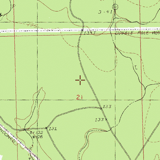Topographic Map of Back Swamp, LA