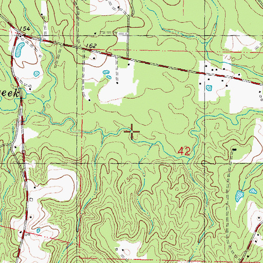 Topographic Map of Jacksonville Springs, LA