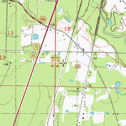 Topographic Map of Irvings (historical), LA