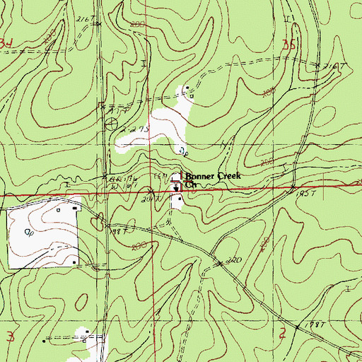 Topographic Map of Faliah School (historical), LA
