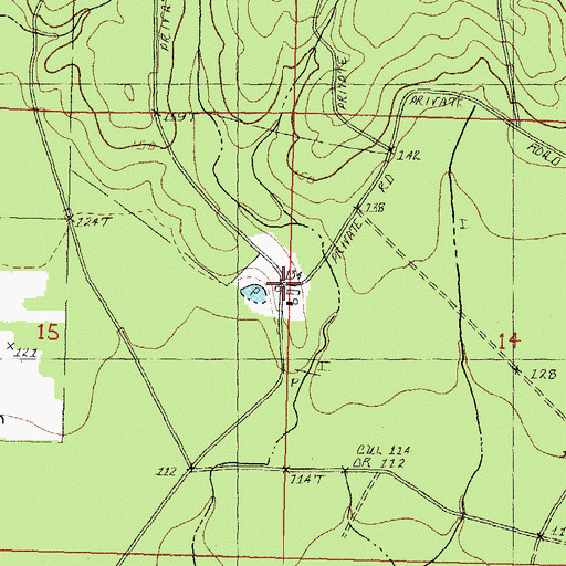 Topographic Map of Bogue Chitto Stock Farm, LA