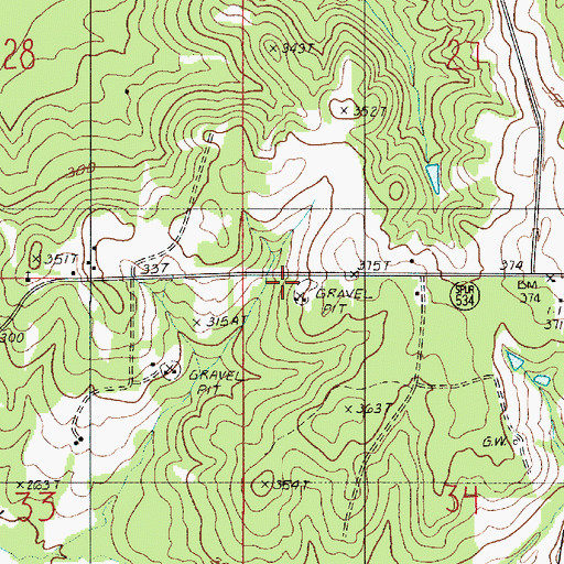 Topographic Map of East Blackburn Gas Field, LA