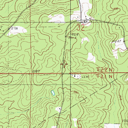 Topographic Map of North Homer Oil Field, LA
