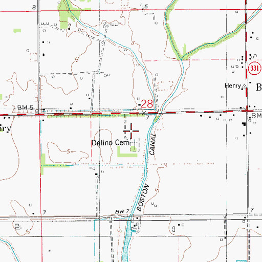 Topographic Map of Prairie Gregg Methodist Church (historical), LA