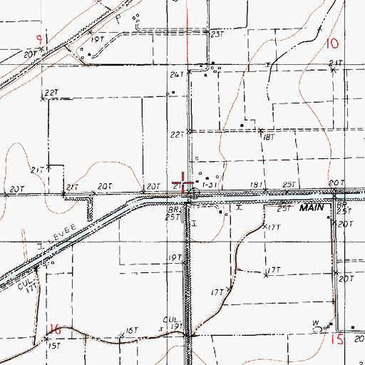 Topographic Map of West Maurice Gas Field, LA