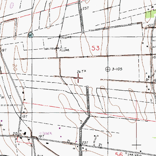 Topographic Map of West Parcperdue Oil and Gas Field, LA