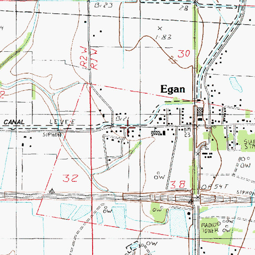 Topographic Map of Apostolic First Pentecostal Church, LA