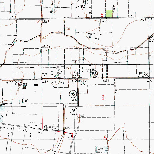 Topographic Map of Peach Bloom, LA