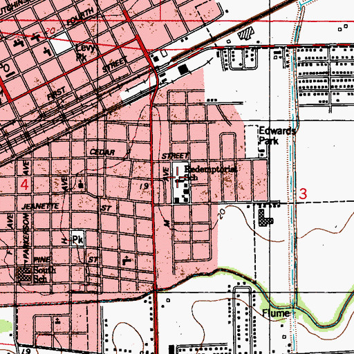 Topographic Map of Redemptorist Catholic School, LA