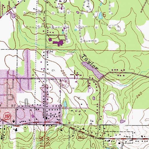 Topographic Map of Lakewood Estates, LA