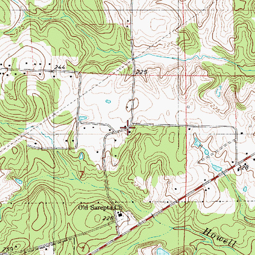 Topographic Map of Clifford School (historical), LA