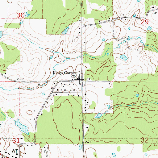 Topographic Map of Blockers School (historical), LA