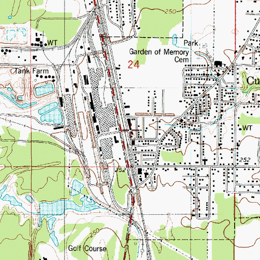 Topographic Map of Cullen City Hall, LA