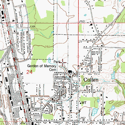 Topographic Map of Carldon Martin Park, LA