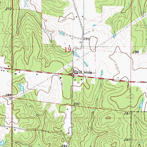 Topographic Map of Tony School (historical), LA