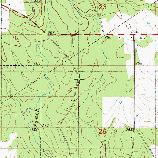 Topographic Map of Potter School (historical), LA