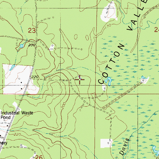 Topographic Map of Alexandria Mill (historical), LA