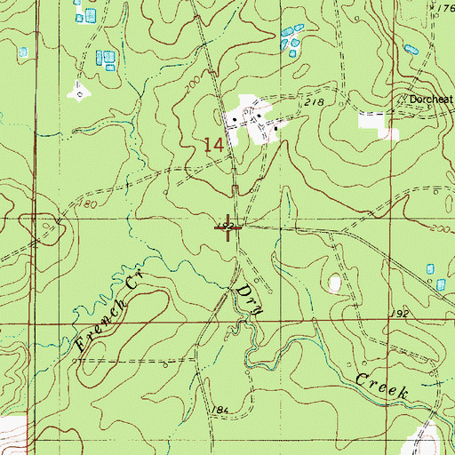 Topographic Map of Davis School (historical), LA
