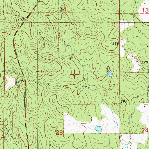 Topographic Map of New Saint Luke Church (historical), LA