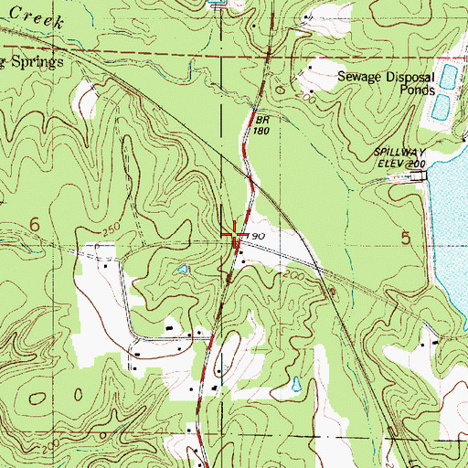 Topographic Map of Pace, LA