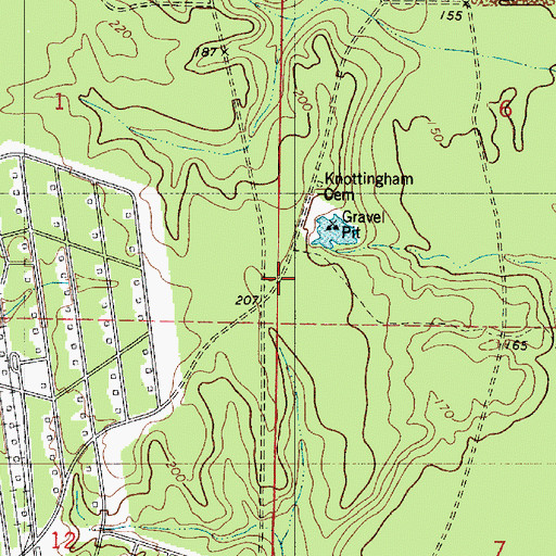 Topographic Map of Saint Rose Church (historical), LA