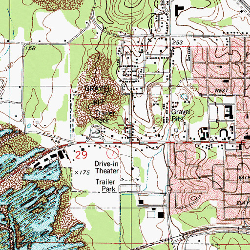 Topographic Map of Minden Seventh Day Adventist Church, LA