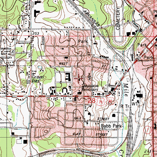 Topographic Map of Bethel Faith Temple Church, LA