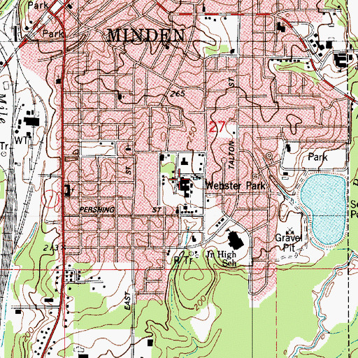 Topographic Map of J L Jones Elementary School, LA