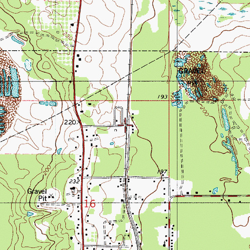 Topographic Map of Winford Spur, LA