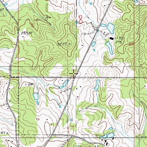 Topographic Map of Brushwood School (historical), LA