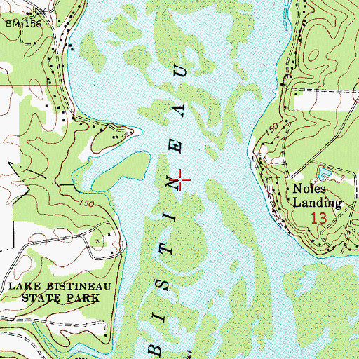 Topographic Map of Petes Ferry (historical), LA