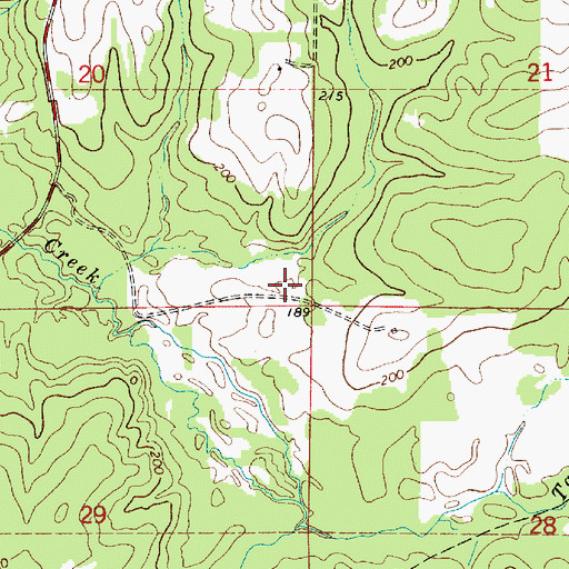 Topographic Map of Harkness School (historical), LA