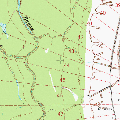 Topographic Map of Black Hawk Plantation, LA