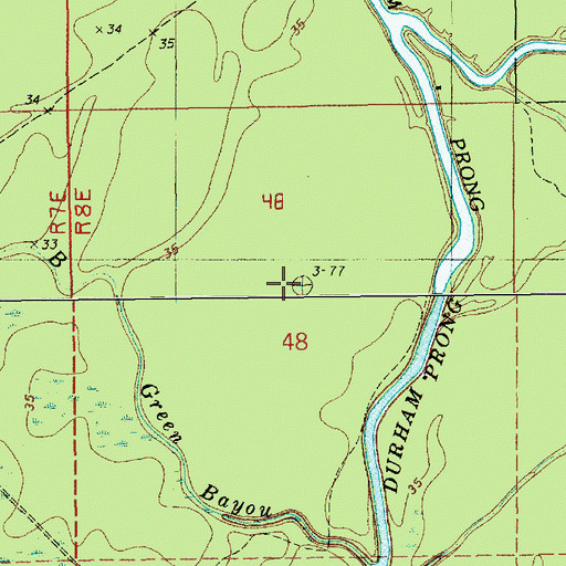 Topographic Map of Dobbs Bay Oil Field, LA
