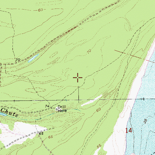 Topographic Map of Giles Bend Oil Field, LA
