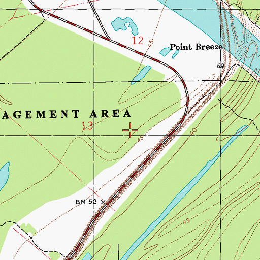 Topographic Map of Glendale Plantation, LA