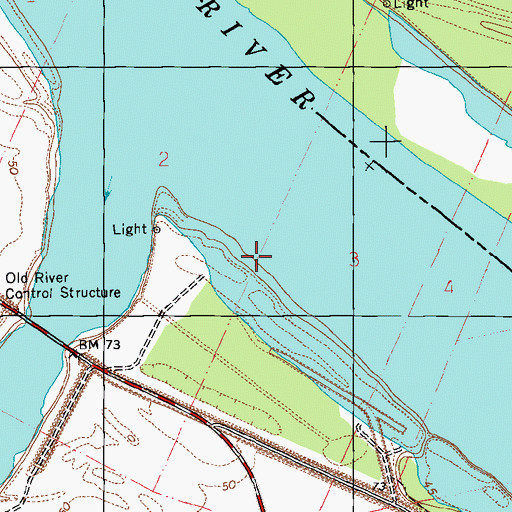 Topographic Map of Knox Landing, LA