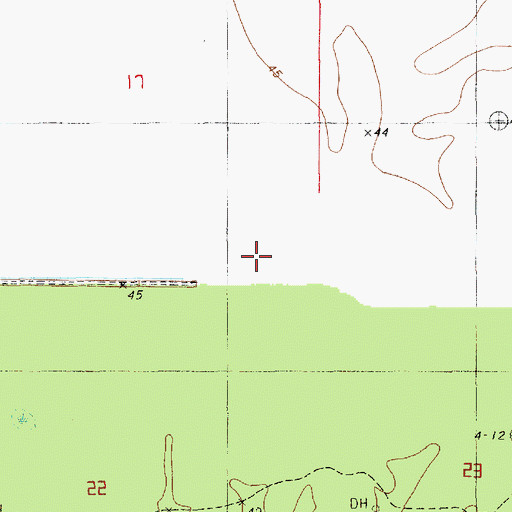 Topographic Map of Muddy Swamp (historical), LA