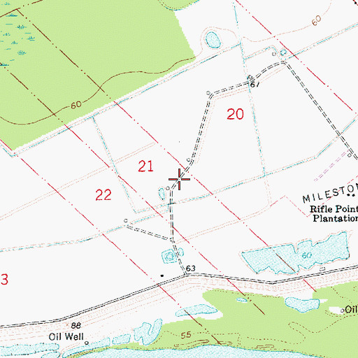 Topographic Map of Rifle Point Oil Field, LA