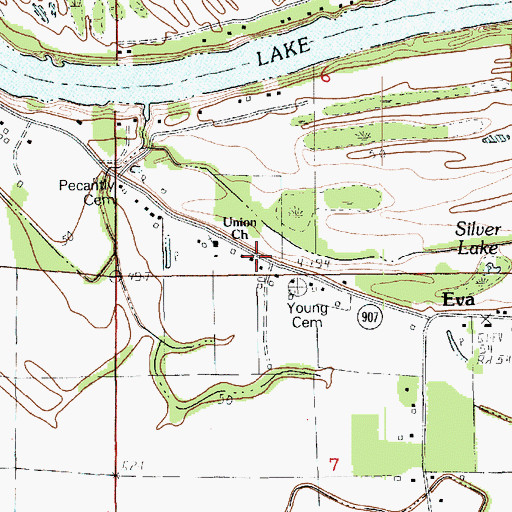 Topographic Map of Silver Lake School (historical), LA