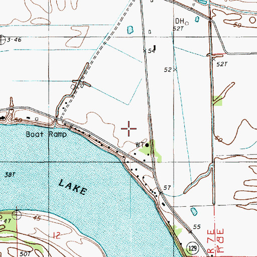 Topographic Map of South Horseshoe Bayou Oil Field, LA