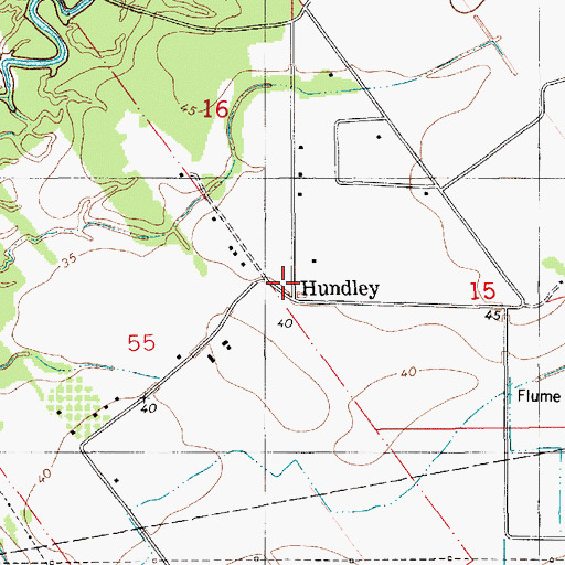 Topographic Map of Hundley School (historical), LA