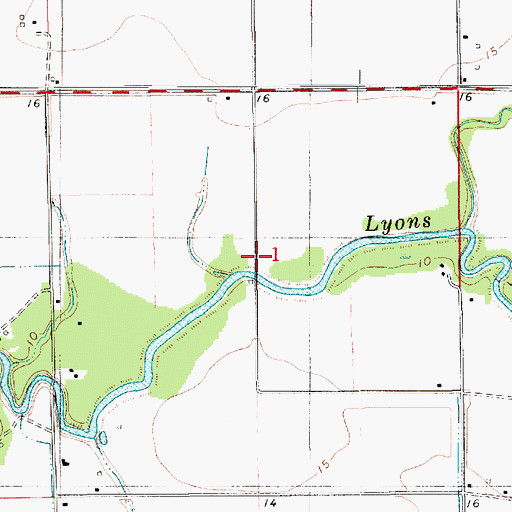 Topographic Map of Le Blanc School (historical), LA